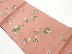 花葉模様織出し名古屋帯